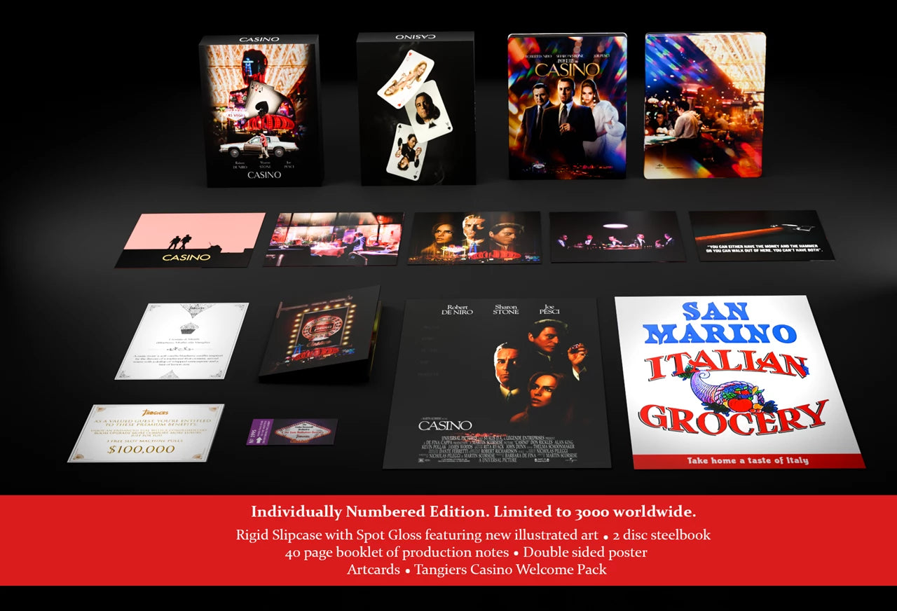 PRE-ORDER Casino (1995) Ultimate Collector's Edition Steelbook - 4K UHD / Blu-ray *ONE PER CUSTOMER*