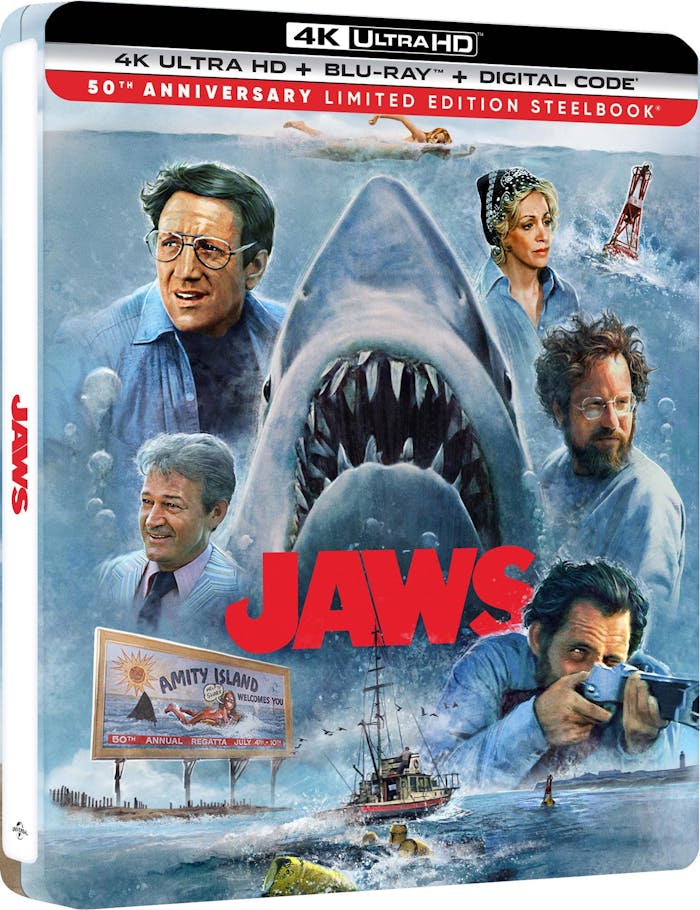 Jaws (1975) UK Limited Edition 50th Anniversary Steelbook 4K UHD