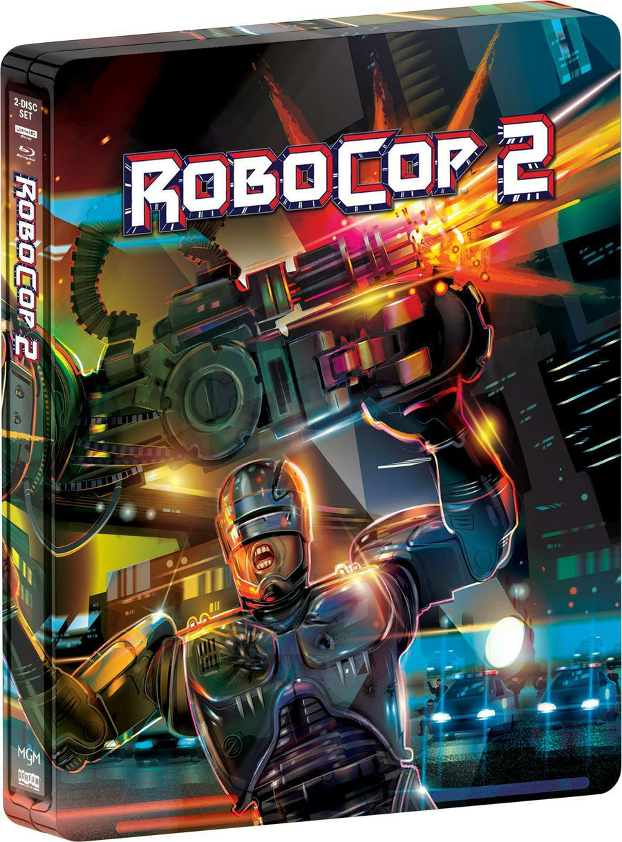 PRE-ORDER RoboCop 2 (1990) Limited Edition Steelbook Scream Factory - 4K UHD / Blu-ray