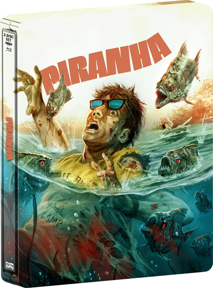 PRE-ORDER Piranha (1978) Limited Edition Steelbook Scream Factory - 4K UHD / Blu-ray