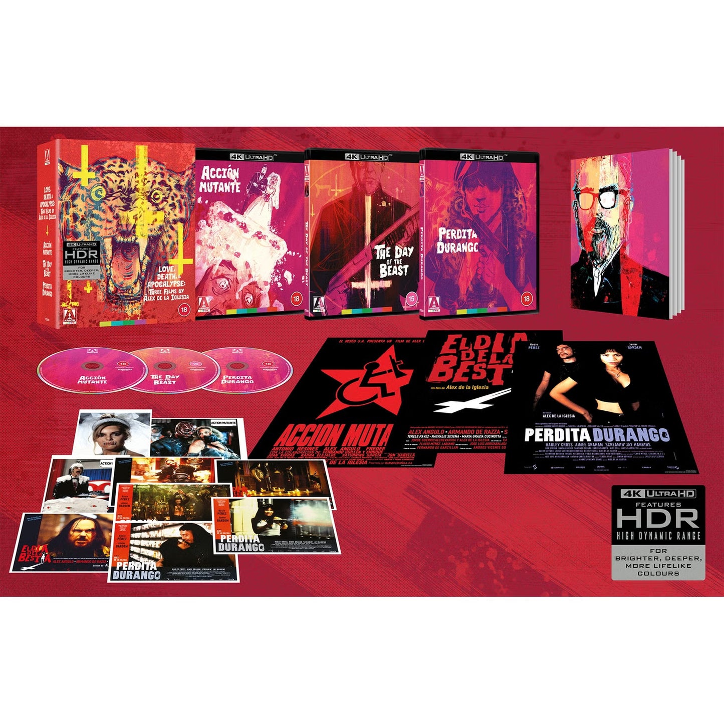Love, Death & Apocalypse: 3 Films by Alex De La Iglesia - LE Arrow UK - 4K UHD