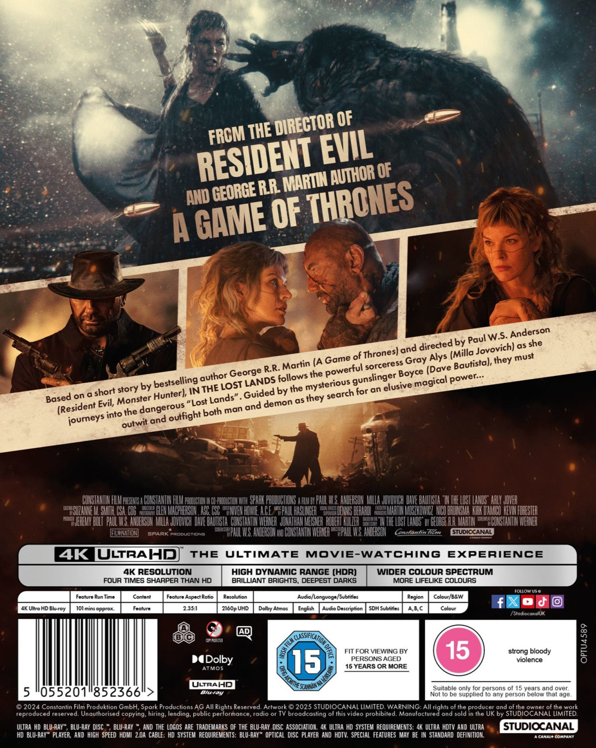 In the Lost Lands (2025) LE Slipcover Studio Canal UK - 4K UHD