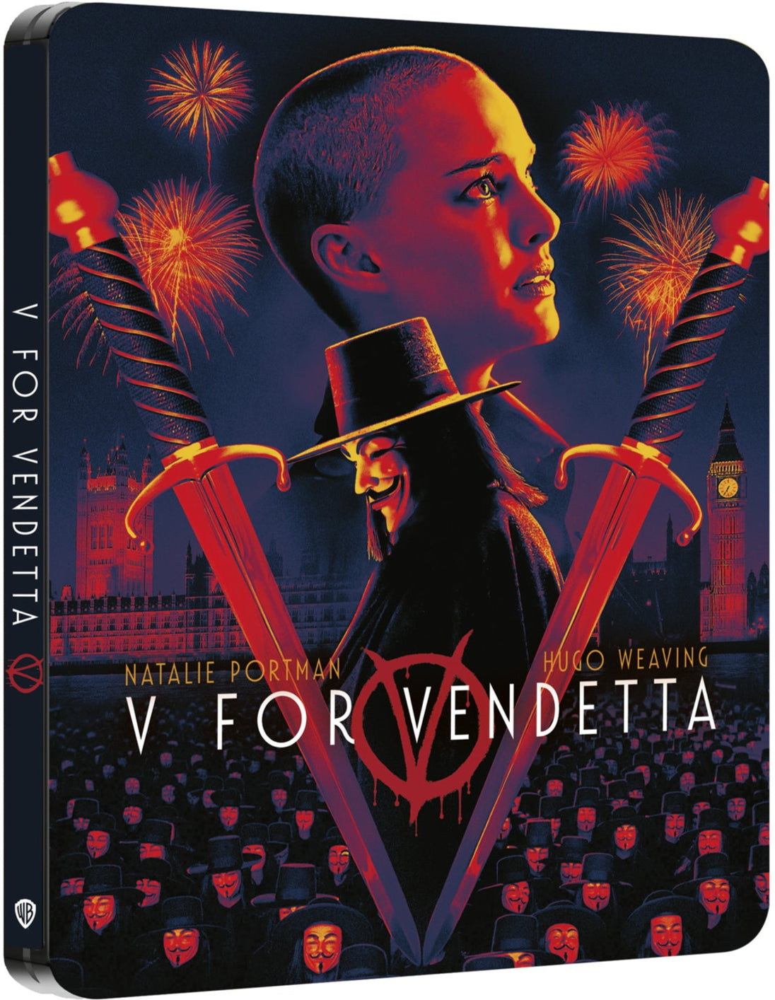 V for Vendetta (2005) UK Limited Edition Steelbook - 4K UHD / Blu-ray Region Free