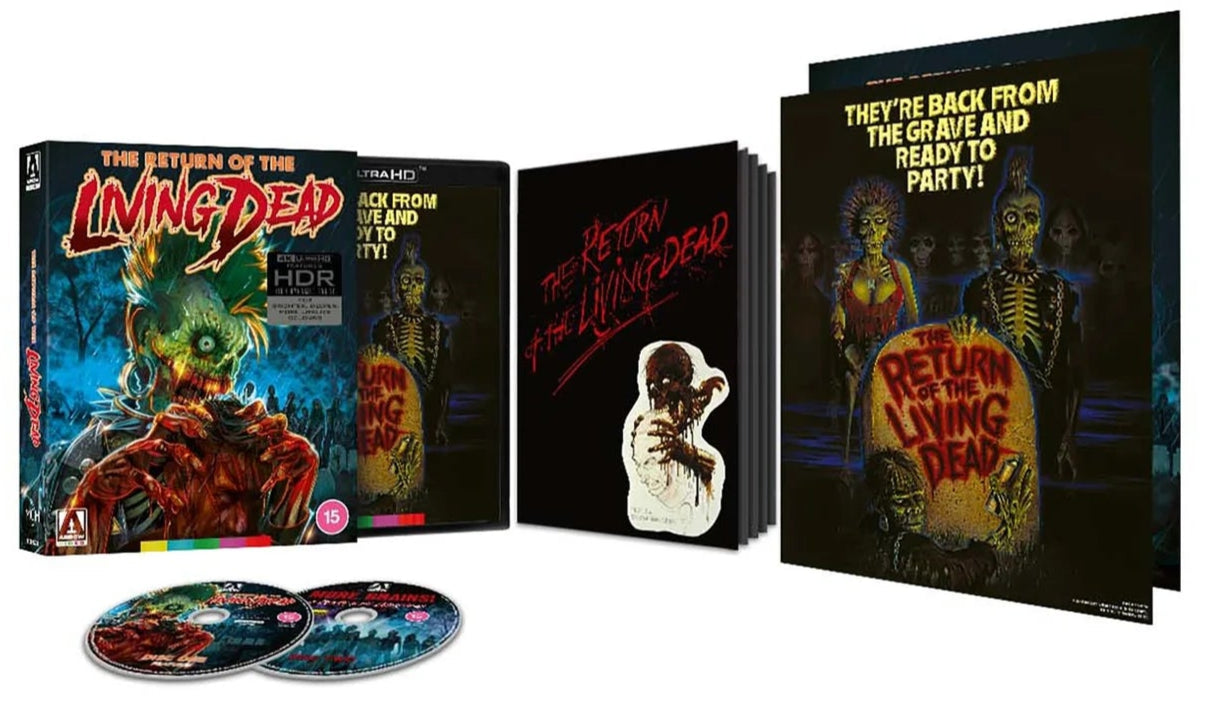 Return of the Living Dead (1985) Limited Edition Arrow UK - 4K UHD / Blu-ray Region B