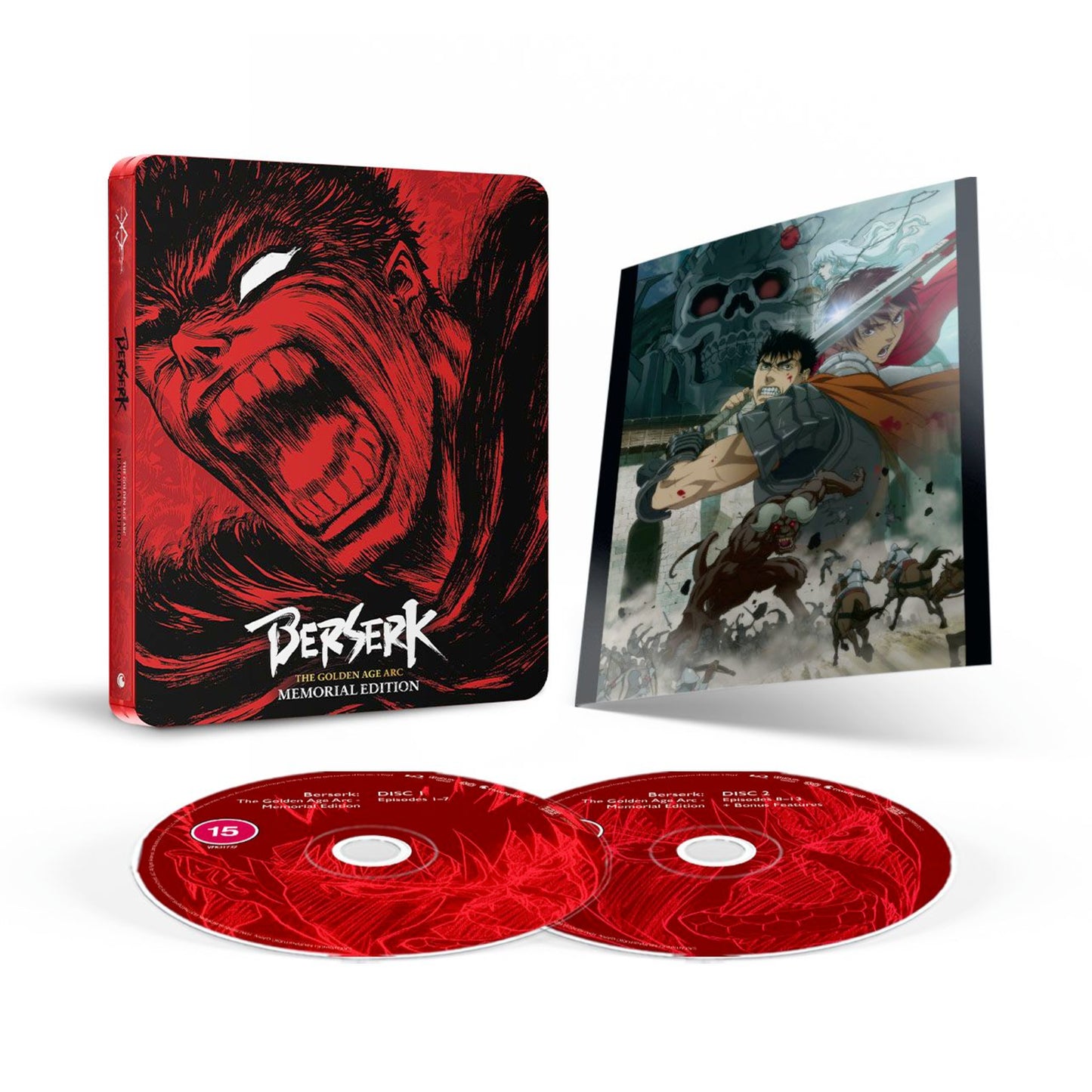 Berserk - The Golden Age Arc (Trilogy) UK Limited Memorial Edition Crunchyroll - Blu-ray Region A & B