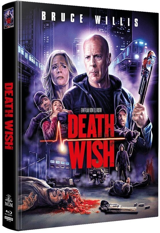 Death Wish (2018) LE 155 Padded Mediabook - 4K UHD / Blu-ray Region B