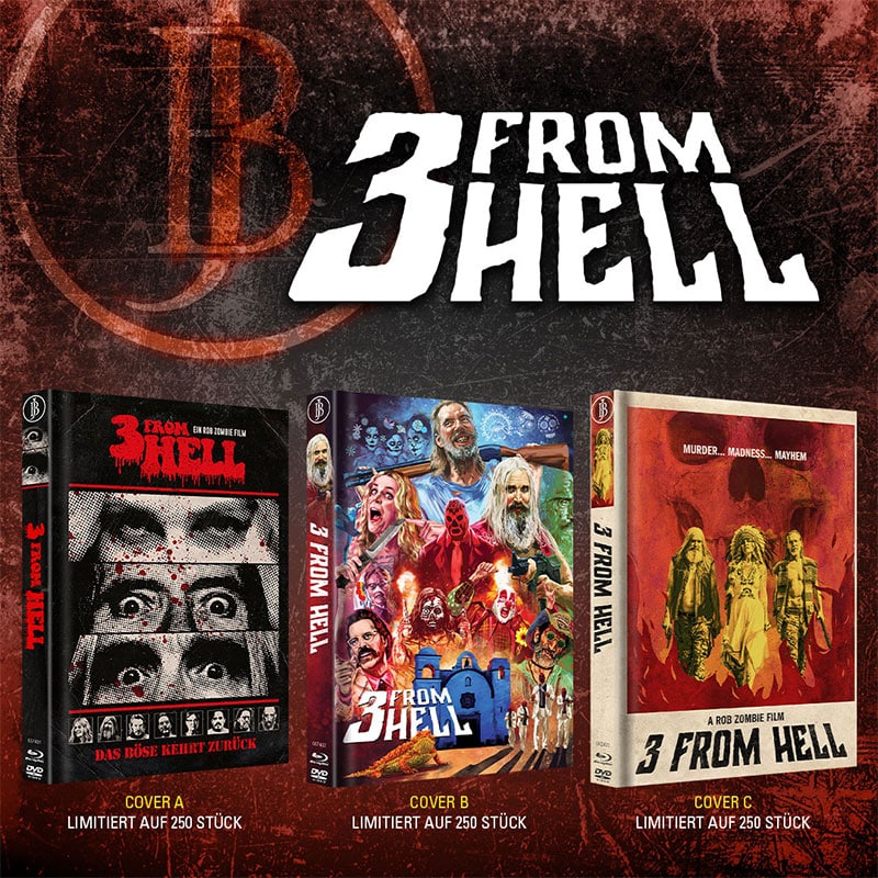 3 From Hell (2019) LE 250 Mediabook BUNDLE - Blu-ray Region B