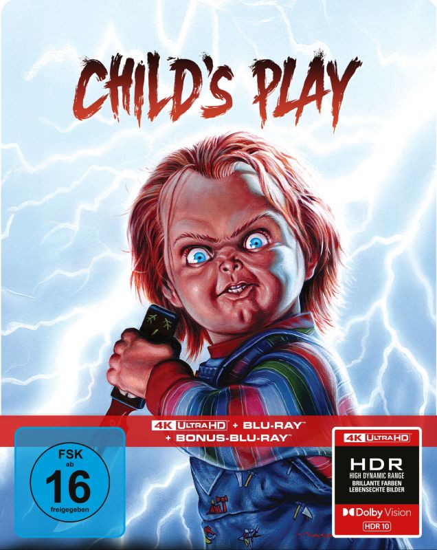 Child's Play (1988) Limited Edition Steelbook Capelight - 4K UHD / Blu-ray Region B