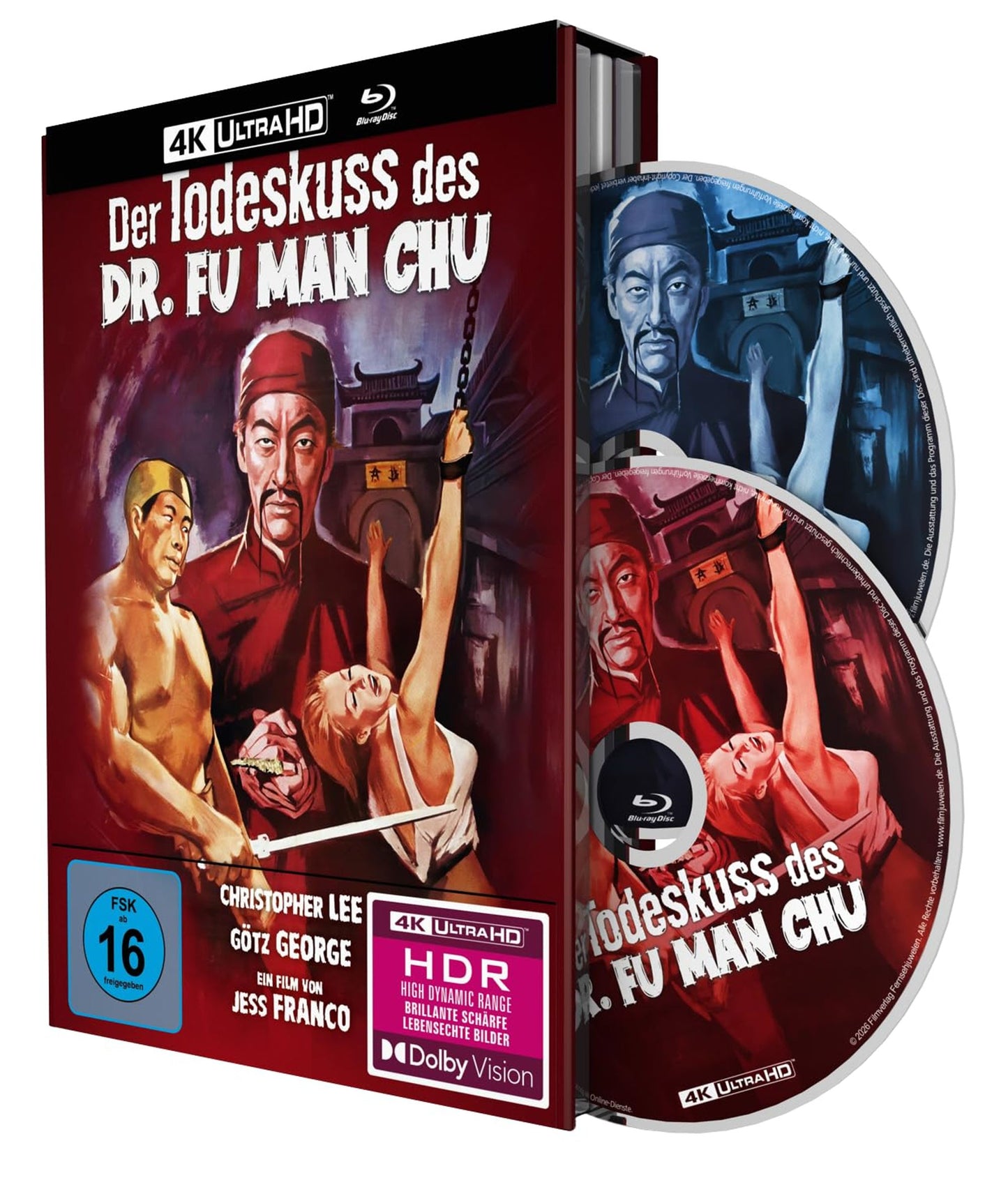The Blood of Fu Manchu (1968) Limited Edition Mediabook - 4K UHD / Blu-ray Region B