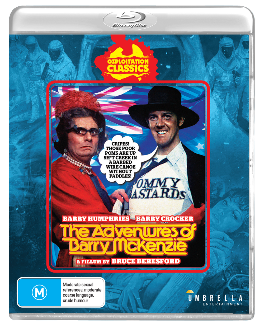 The Adventures Of Barry Mckenzie (1972) LE Slipcover Umbrella - Blu-ray Region Free *NOTE*