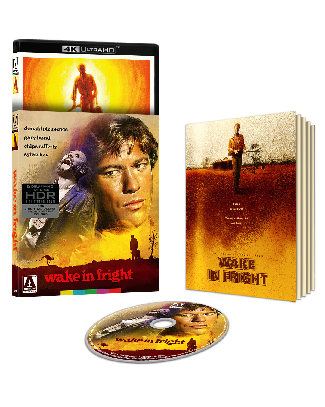 PRE-ORDER Wake in Fright (1971) LE Slipcover Arrow US - 4K UHD