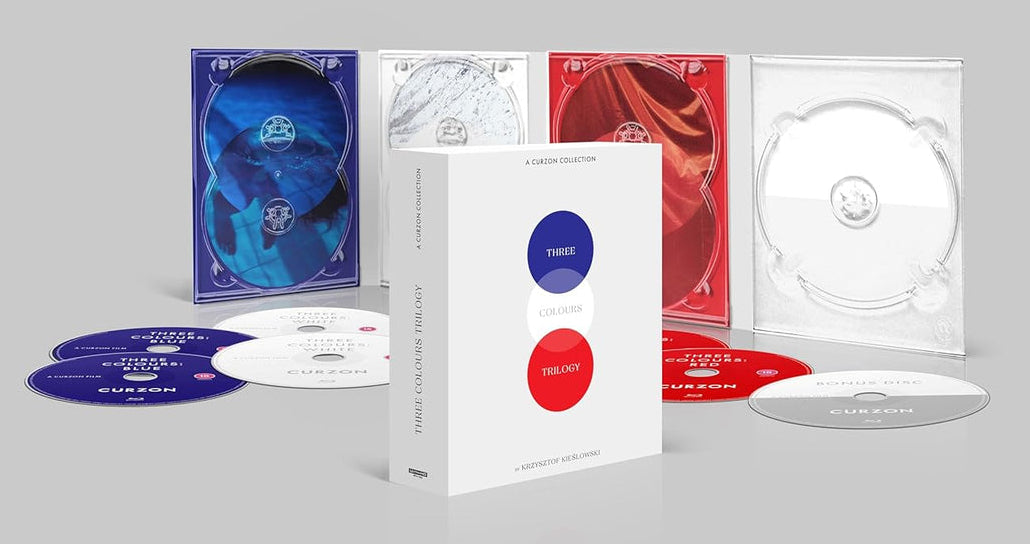 PRE-ORDER Three Colours Trilogy (Blue / White / Red) Standard Edition Curzon - 4K UHD / Blu-ray Region B