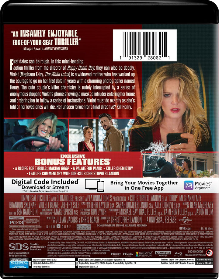 Drop (2025) w/ Slipcover - 4K UHD / Blu-ray Region Free
