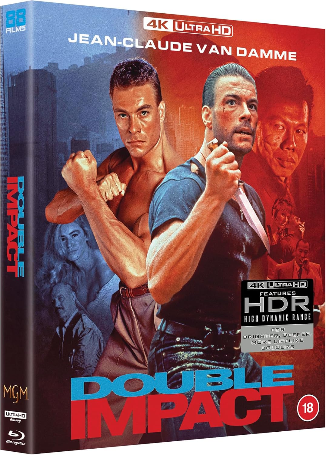PRE-ORDER Double Impact (1991) Limited Edition 88 Films UK - 4K UHD / Blu-ray Region B