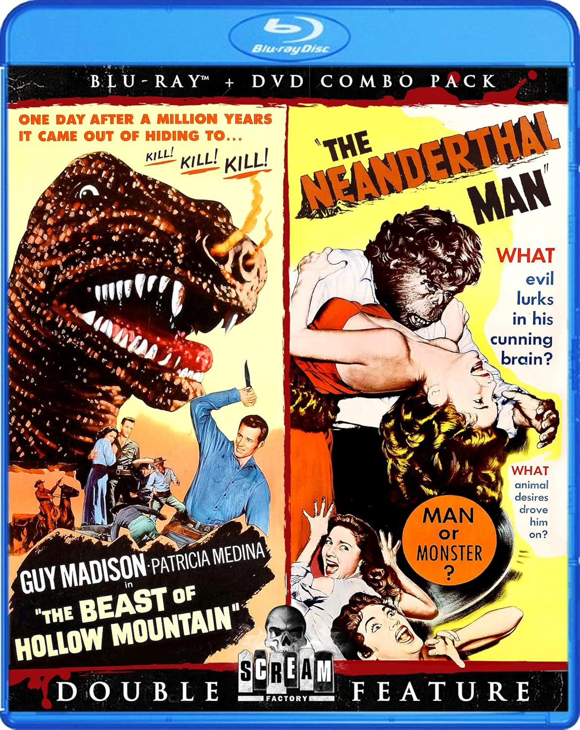 Beast Of Hollow Mountain / The Neanderthal Man ('53 & '56) USED Scream Factory - Blu-ray Region A