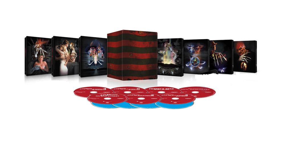 PRE-ORDER A Nightmare on Elm Street (1-7) *NOTE* UK Limited Steelbook Collection - 4K UHD / Blu-ray Region Free
