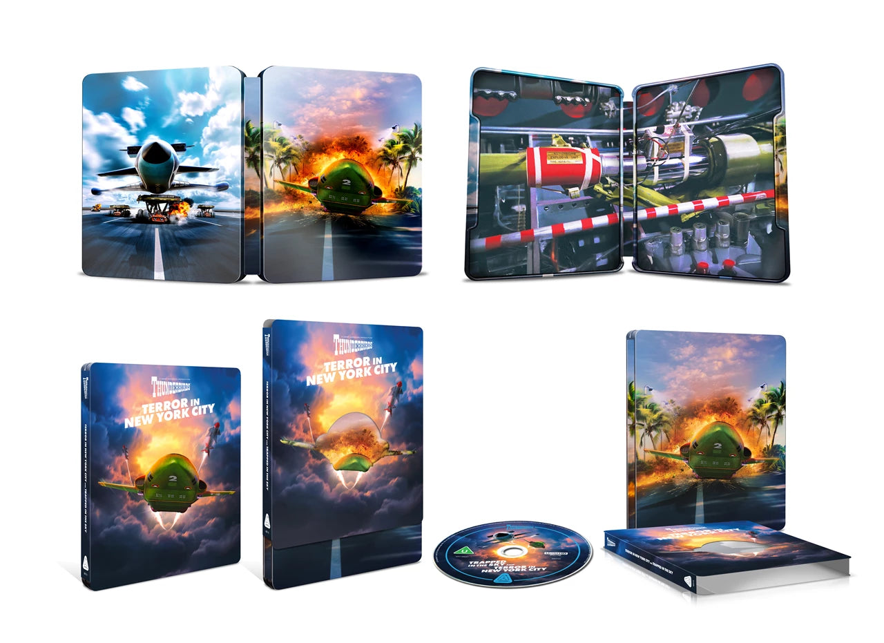 PRE-ORDER Thunderbirds Trapped In The Sky / Terror In New York City - UK Limited Edition Steelbook w/ Slipcover - 4K UHD