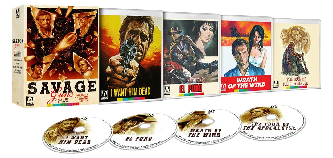 Savage Guns: Four Classic Westerns Vol. 3 (4 Films) Standard Edition Box Set Arrow US - Blu-ray Region A