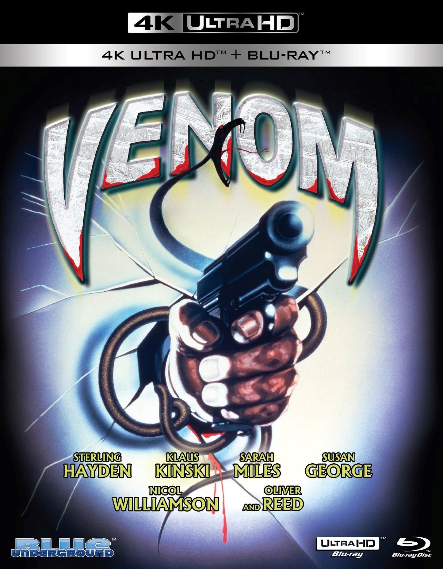 Venom (1981) Slipcover Blue Underground - 4K UHD / Blu-ray