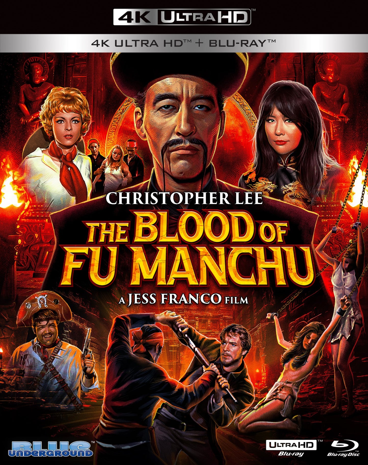 The Blood of Fu Manchu (1968) w/Slipcover Blue Underground - 4K UHD / Blu-ray *NOTE*