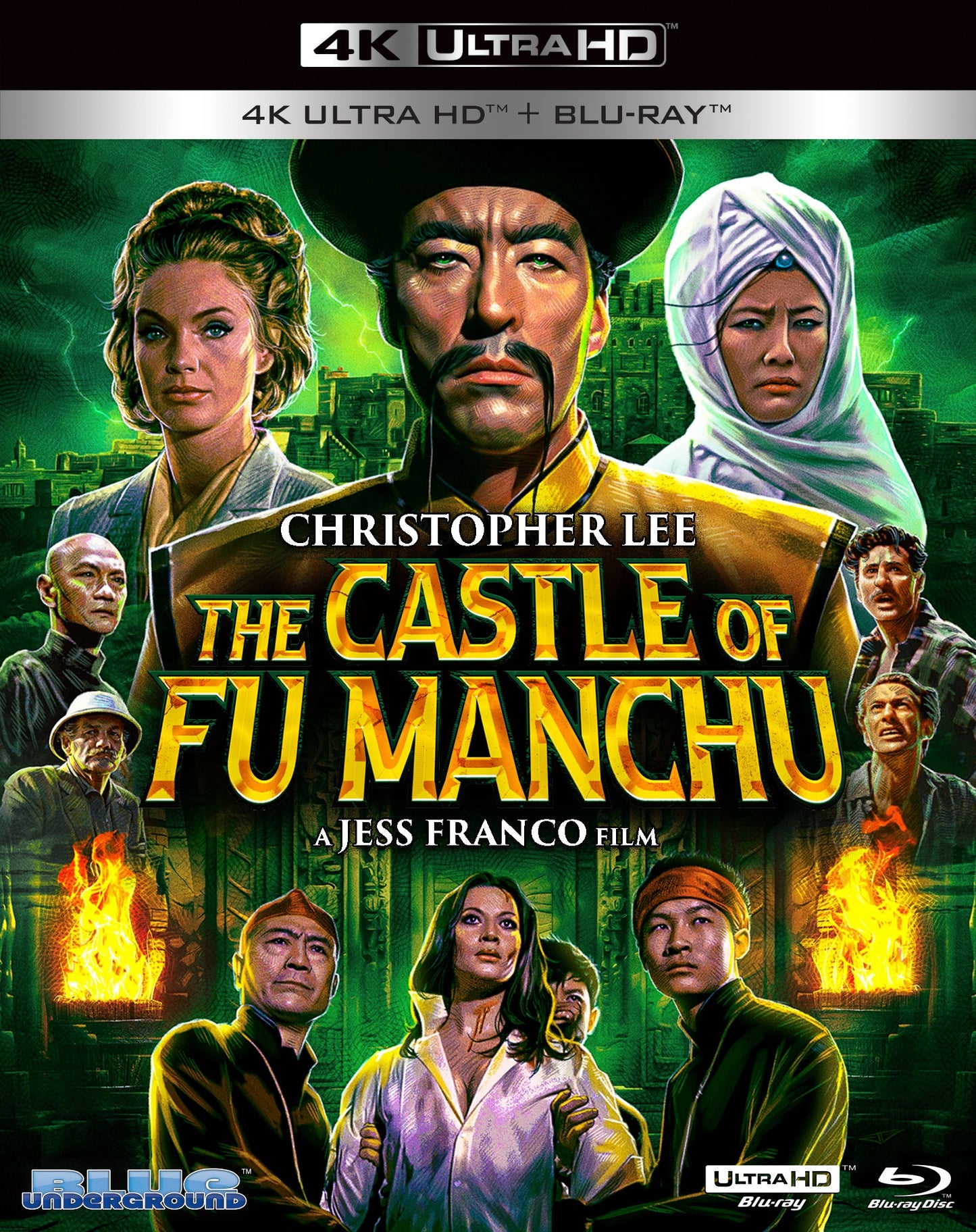 The Castle of Fu Manchu (1969) Blue Underground - 4K UHD / Blu-ray *NOTE*