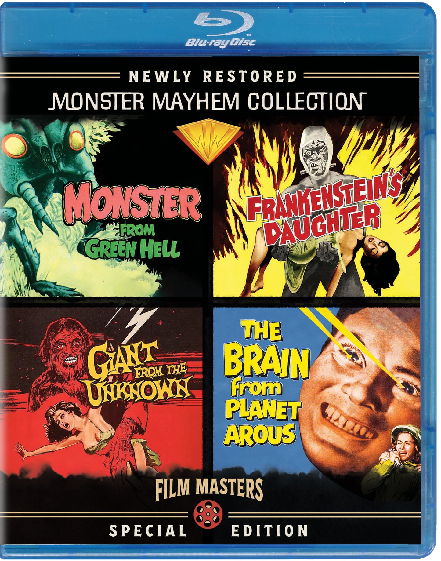 PRE-ORDER Monster Mayhem Collection (4 Films) 2-Disc Film Masters - Blu-ray Region Free