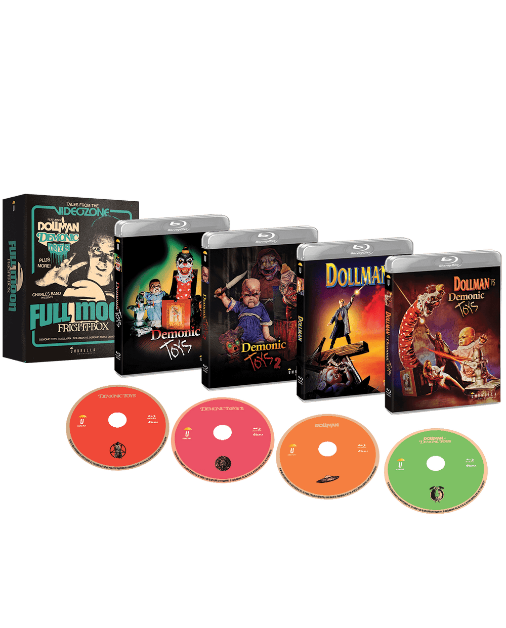 Full Moon Fright Box Vol. 1 (4 Films) Box Set Umbrella - Blu-ray Region Free