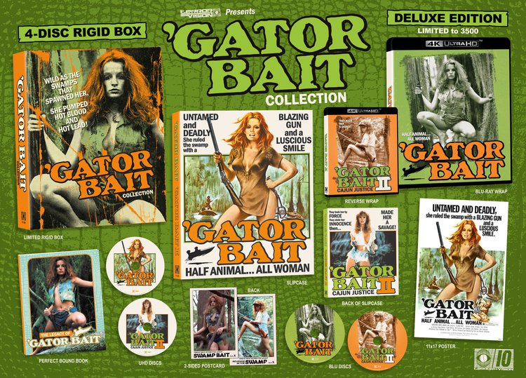 *UPDATE* PRE-ORDER Gator Bait 1 & 2 (1973/1988) Limited Deluxe Edition Terror Vision - 4K UHD / Blu-ray Region Free