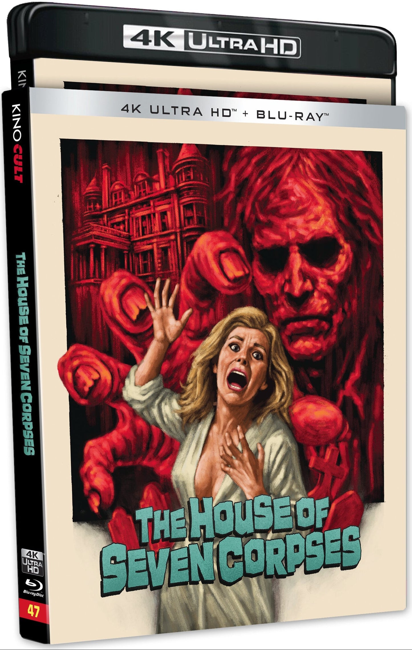PRE-ORDER The House of Seven Corpses (1974) LE Slipcover Kino Cult - 4K UHD / Blu-ray