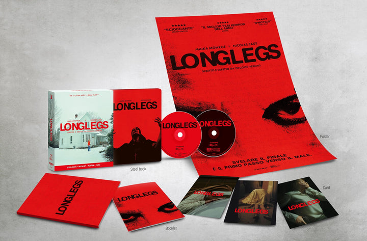 Longlegs (2024) Ultra Limited Edition Steelbook - 4K UHD / Blu-ray RGN B *ONE PER CUSTOMER*