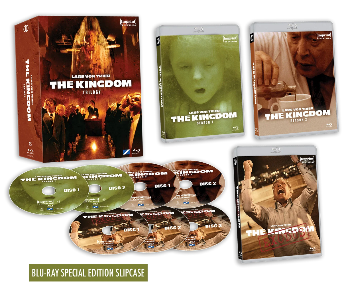 PRE-ORDER Lars von Trier's The Kingdom Trilogy - Limited Edition Hardbox Imprint - Blu-ray Region Free