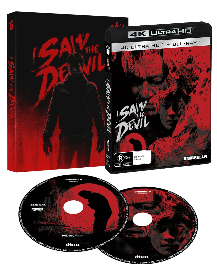 PRE-ORDER I Saw the Devil (2010) *NOTE* w/ Slipcase Umbrella - 4K UHD / Blu-ray Region Free