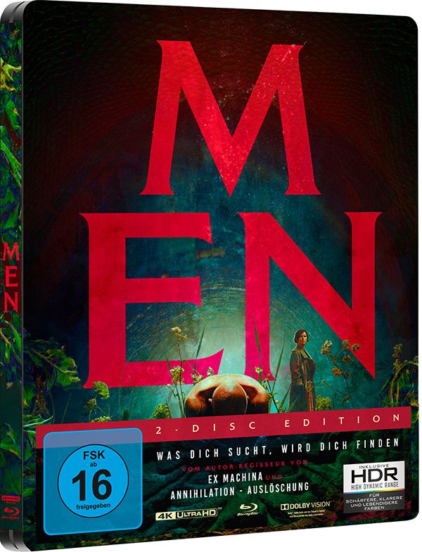 Men (2022) German Limited Edition Steelbook - 4K UHD / Blu-ray Region B