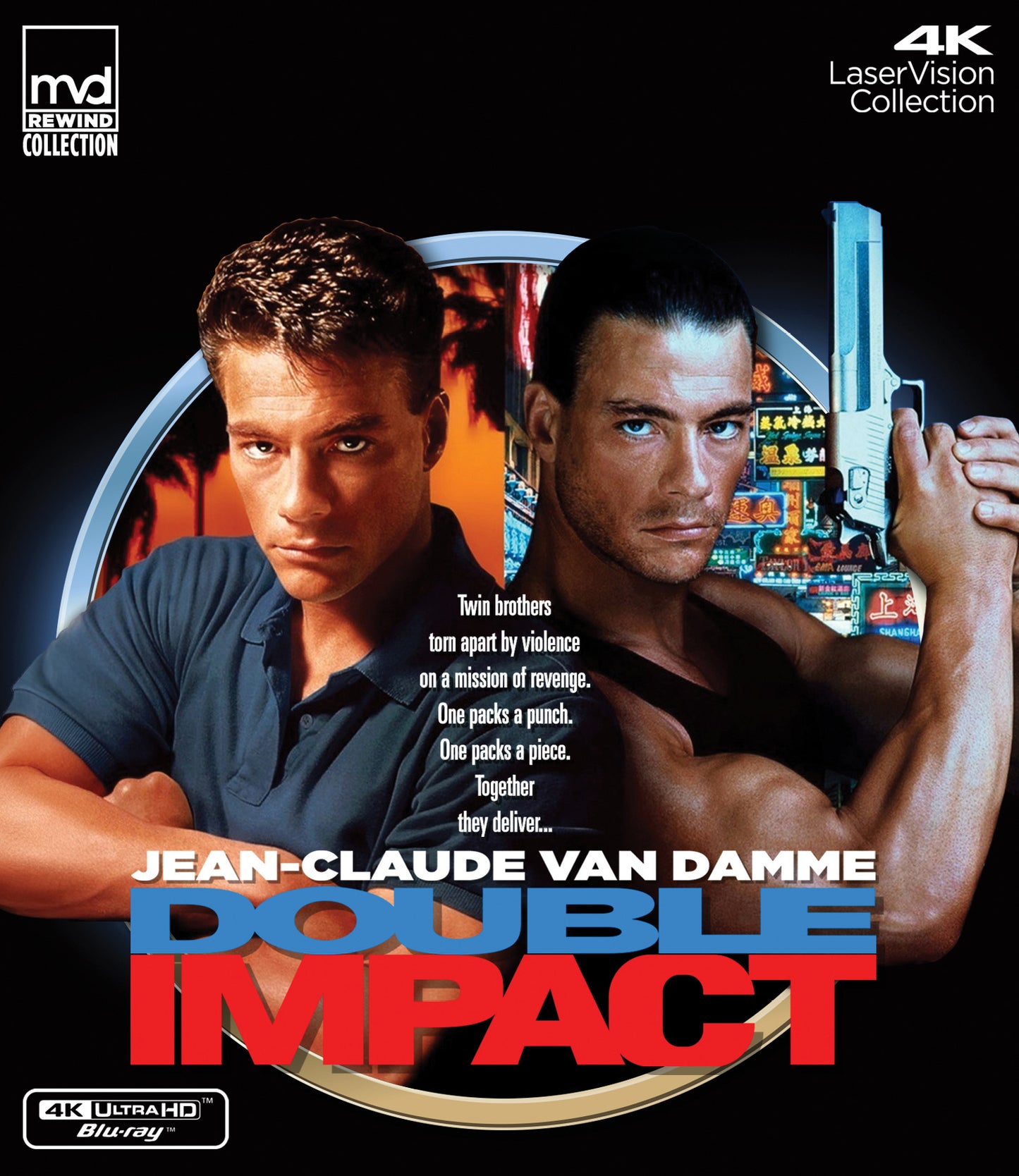 PRE-ORDER Double Impact (1991) Collector's Edition MVD - 4K UHD / Blu-ray Region A