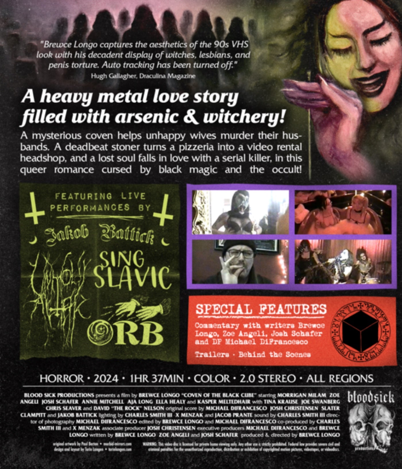 Coven Of The Black Cube (2024) Blood Sick Productions - Blu-ray