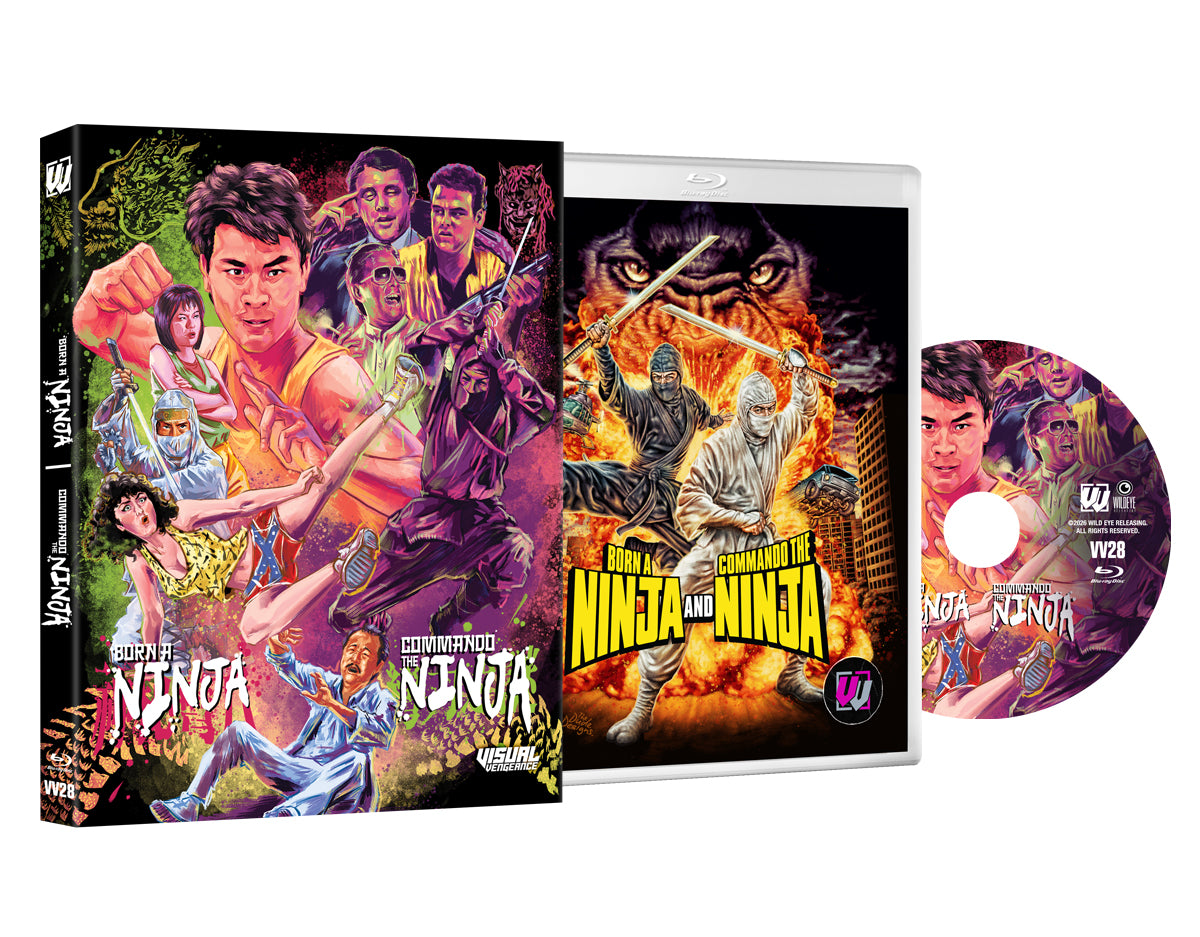 Born a Ninja / Commando the Ninja (Double Feature) Collector's Edition Visual Vengeance - Blu-ray