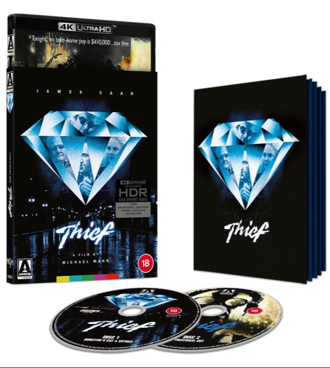 Thief (1981) LE Slipcover Arrow UK - 4K UHD / Blu-ray Region B