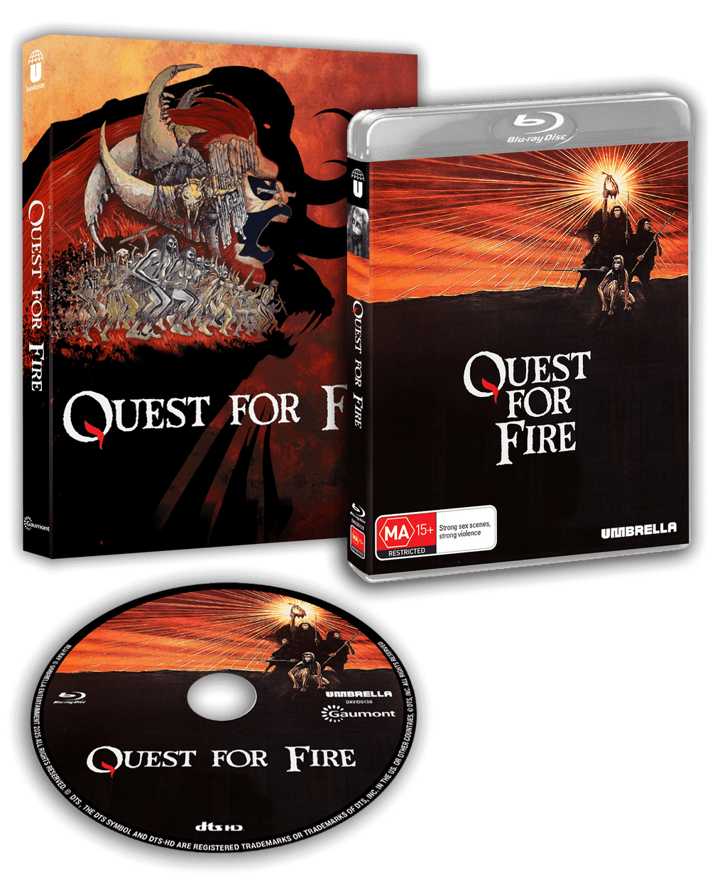 *UPDATE* PRE-ORDER Quest For Fire (1981) LE Slipcover Umbrella - Blu-ray Region Free