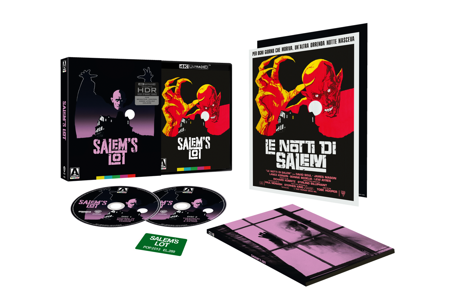PRE-ORDER Salem's Lot (1979) Limited Edition Arrow US - 4K UHD / Blu-ray Region A