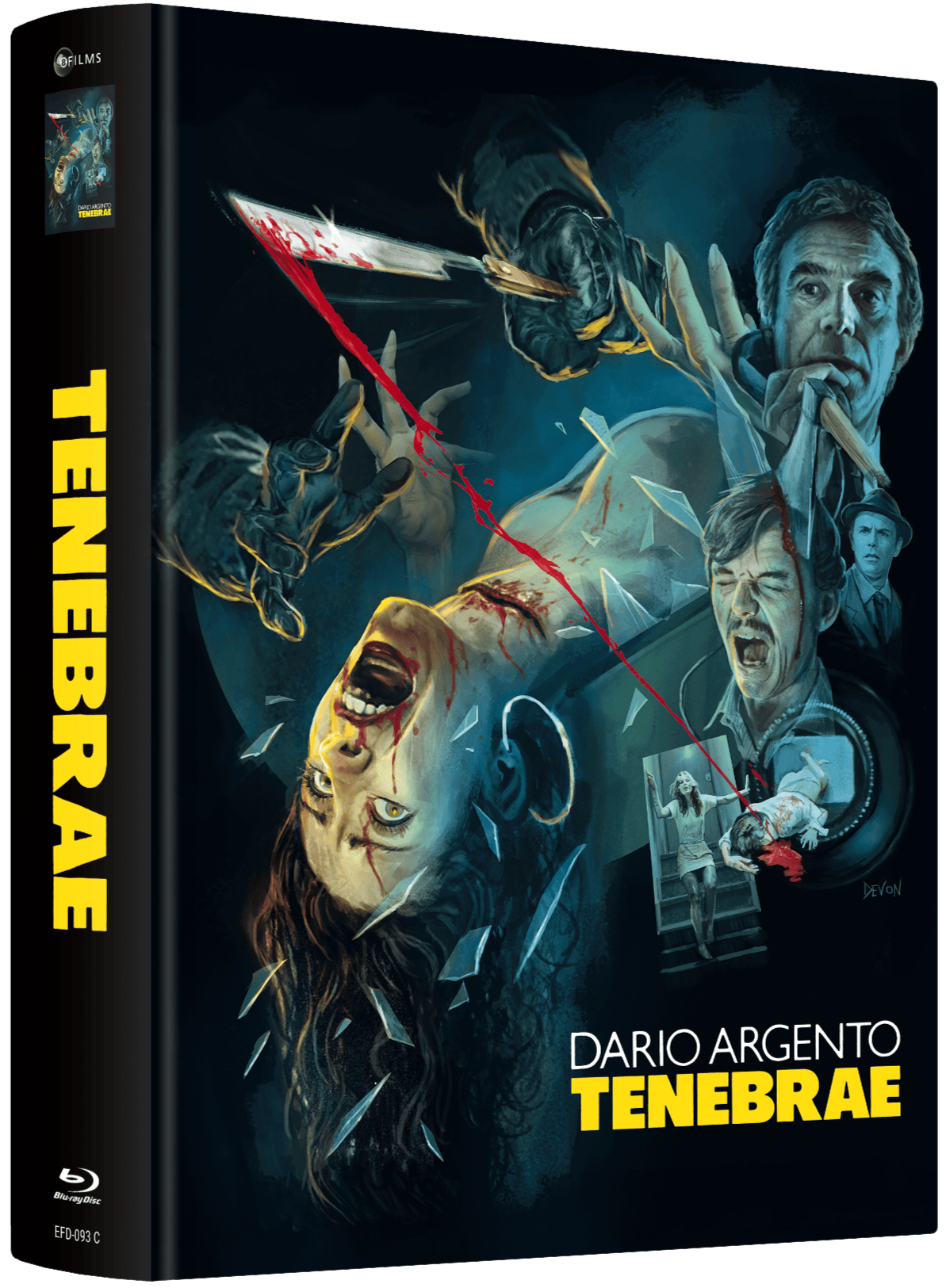 Tenebrae (1982) LE 222 280-Page Mediabook C - Blu-ray Region B