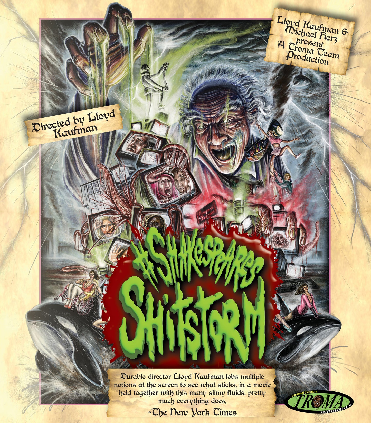Shakespeare's Shitstorm (2020) LE Slipcover Troma Films - 4K UHD / Blu-ray