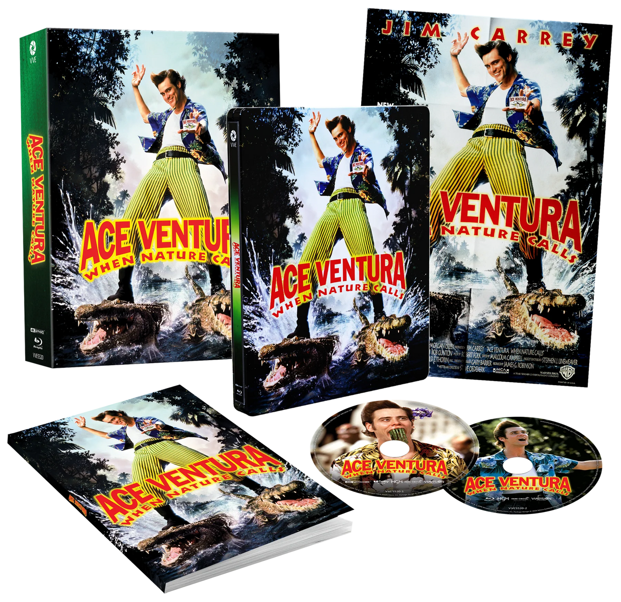 PRE-ORDER Ace Ventura: When Nature Calls - Limited Edition Steelbook & Lenticular Hardbox ViaVision - 4K UHD / Blu-ray