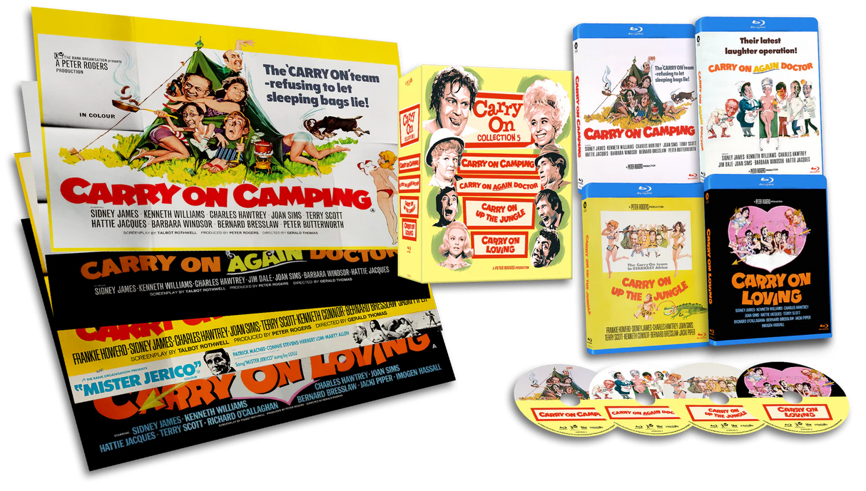 PRE-ORDER Carry On... Film Collection 5 - Limited Edition Via Vision - Blu-ray Region Free
