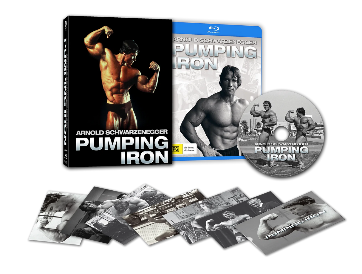 PRE-ORDER Pumping Iron (1977) Limited Edition Lenticular Hardcase Via Vision - Blu-ray Region Free