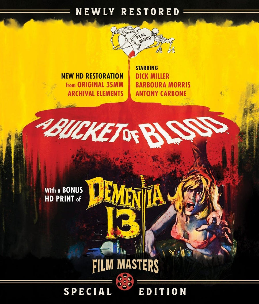PRE-ORDER Bucket of Blood / Dementia 13 - Film Masters - Blu-ray