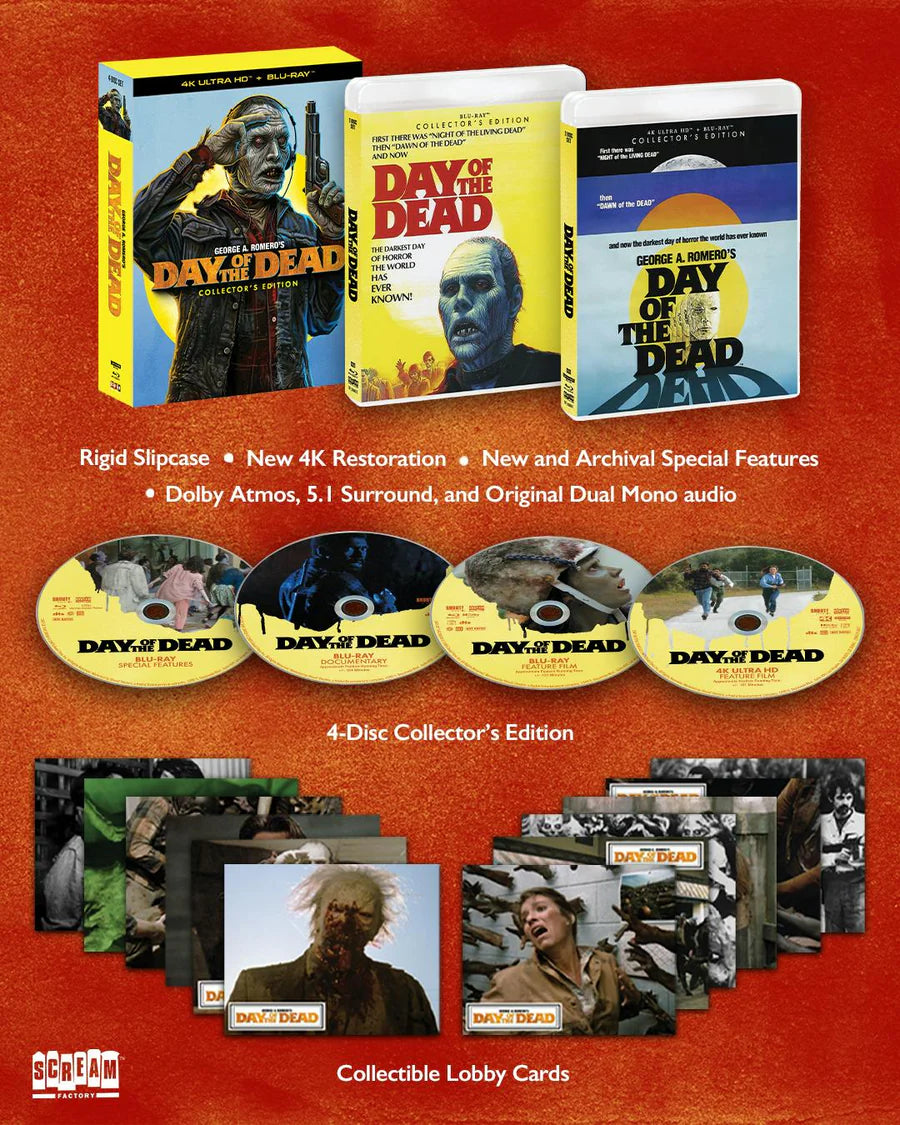 PRE-ORDER Day of the Dead (1985) Collector's Edition Box Set Scream Factory - 4K UHD / Blu-ray