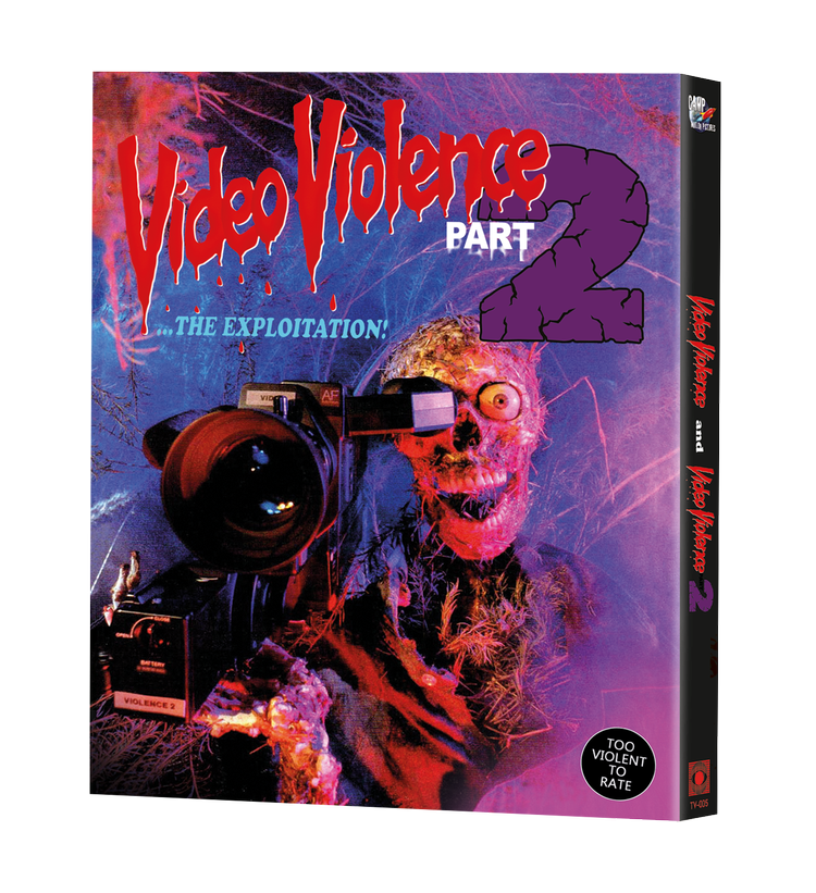 Video Violence 1 & 2 (1987) LE 2000 Slipcover Terror Vision - Blu-ray Region A