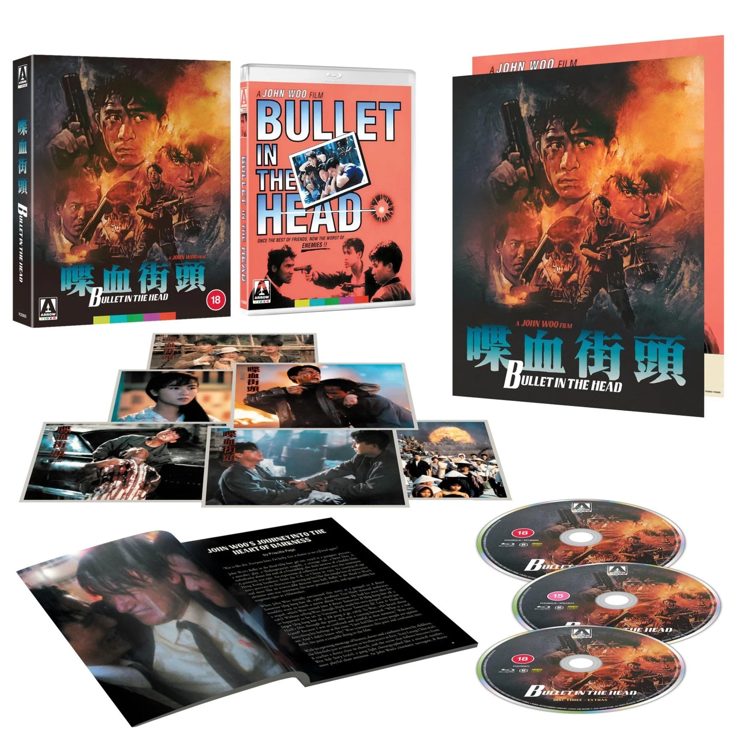 PRE-ORDER Bullet in the Head (1990) Limited Edition Arrow UK - Blu-ray Region B