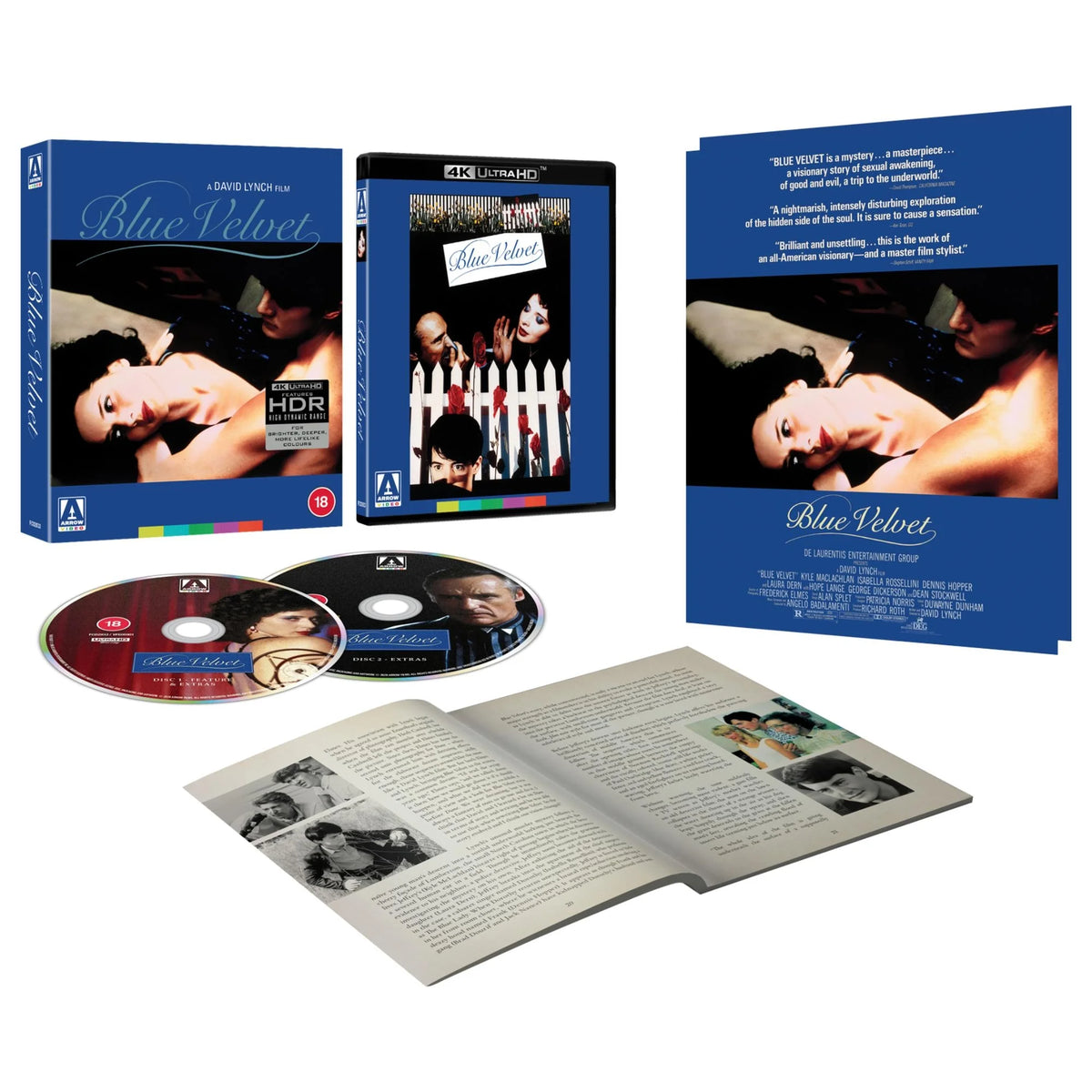 PRE-ORDER Blue Velvet (1986) Limited Edition Arrow UK - 4K UHD / Blu-ray Region B