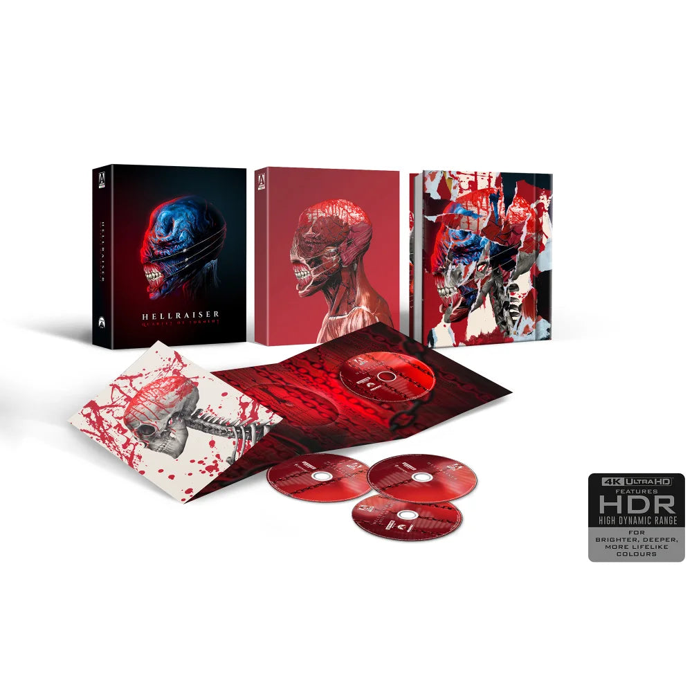 Hellraiser: Quartet of Torment (4 Films) Limited Edition Chatterer Box Set Arrow US - 4K UHD